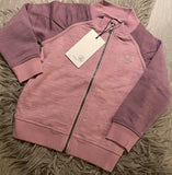 MINI NITWESSO ULL/COT  LS CARDIGAN W/ZIP
